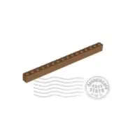 1x LEGO 2465 Brick 1x16 Medium Nougat | 6411590