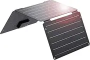 BigBlue 30W Solar Panel with Fast Charging USB-A, PD 24W USB-C and DC Ports, IP68 Waterproof, Portable Folding Solar Charger Compatible with iPhone, iPad, Samsung, LG, Power Banks, Power Station etc
