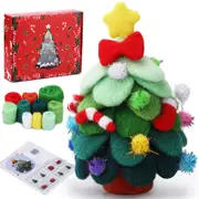 Christmas Tree Handmade Wool Felt Christmas Tree Ornaments DIY Desktop Decorations for Holiday Gift Ideas