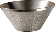 STARTIST Stainless Steel Salad Bowl Double Walled Serving Bowl Lightweight Food Container Mixing Bowl Cereal Bowl for Party Rice, 12cm