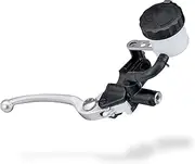 Daytona NISSIN 61747 Motorcycle Brake Master Cylinder Horizontal 5/8 Inch Black Body/Buff-Clear Lever