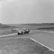 Maurice Trintignant Cooper T51 Climax leads Fritz d'Orey Maserati - 1959 Photo