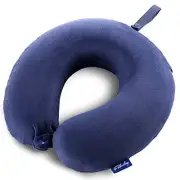 Travel Pillow Memory Foam - Head Neck Support Airplane Pillow for Traveling,