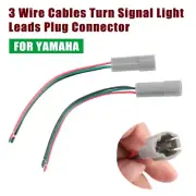 For Yamaha MT-03 MT-07 FZ25 3 Wire Cables Turn Signal Light Leads Plug Connector