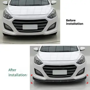 HYUNDAI 現代 I30 MK2 MK2.5 2012-2017 擾流板唇的汽車前保險槓分離器下巴唇擾流板擴散器護罩