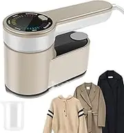 Portable Clothes Steamer, 1200 W Clothes Steamer with 180° Rotatable Handle, 10 S Fast Heat-up and LCD Screen, Handheld Steamer for Home and Travel, Garment Fabric Wrinkles Remover Brown