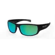 MAKO ESCAPE 9581 Matte Black Frame Rose HD Glass Lens Green Mirror Sunglasses