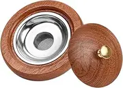 Stgfyxgs -Beverage Cover, Creative Scented Wooden Cover, Handy Cup Lid for Goblet, Friends, Husbands