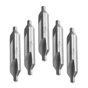 Center Drill Countersink #5 (7/16") Bit HSS M2 Lathe Mill Tooling, Pack5