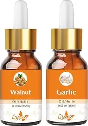 Crysalis Oil Bundle : Walnut(Juglans Regia) (15ml) & Garlic (Allium Sativum) (15ml) -Oil