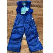 NWT Kamik Kids Snow Pants with Fleece Bib Snowsuit Size 4