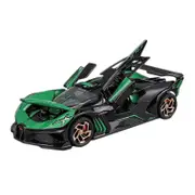 Catzon 1:32 Bolide Alloy Car Model with Pull-Back Functionality and Sound Light Effects-Green