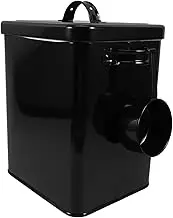 JECOMPRIS Metal Canister for Multi Function Storage Airtight Container with Integrated Spoon for Rice Flour and More Design for Kitchen Home Organization