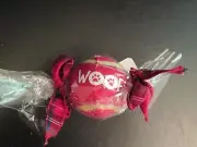 Doggie Red Tennis Ball, "Woof" Design, Mud Pie, NWT
