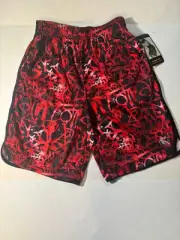 And1 Basketball Shorts Racing Red 10/12 Boys With Pockets