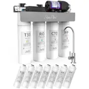 WP2 400GPD UV Reverse Osmosis Drinking Water Filter System 0 TDS 1-Year Filters