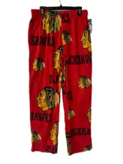 Concepts Sports Men's Chicago Blackhawks Micro Fleece Pajama Pants, Red, Large