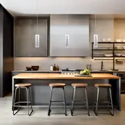 Dual Shade Pendant Light E27 Satin Chrome Superlux Lighting - QH1011