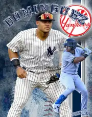 New York Yankee Lithograph print of Jasson Dominguez 2023 11 x 14