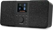 SR20 Smart Internet Radio with WiFi,Podcast Player, Bluetooth Speaker,Portable FM Radio,Mains and Battery Powered Radio,Stereo Sound,Color Display,Dual Alarms, Presets,App Control-Black