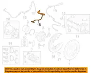 JAGUAR OEM 14-15 F-Type Rear Brake-Hydraulic Flex Hose C2D33600 (for: Jaguar)
