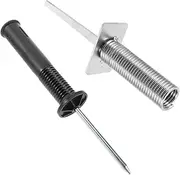 2pcs Ground Nail Agility Training Soccer Practice Equipment Court Training Ground Spike Spring-Based Pole Holder Poles for Training Sports Soccer Corner Flag Spike Iron