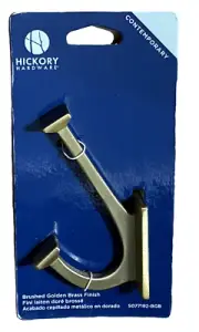 Skylight Double Robe Hook - Brushed Golden Brass - Hickory Hardware