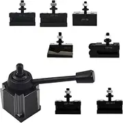 Timunr 8Pcs 250-111 Wedge Type Tool Post Set AXA Tool Post Set Quick Change Tool Post Holder Set Swing 6-12 Inch