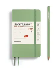 [LEUCHTTURM1917] Pocket (A6) Softcover Weekly Planner 2025 in Sage