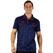 AFL 'Mulligan' Golf Polo - Melbourne Demons - Adult - Mens - Polo
