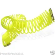 25ft 1/4" Recoil Air Hose Re Coil Spring Ends Pneumatic Compressor Tools 200 psi