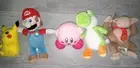 Super Mario (Smash Bros) Pikachu, Mario, Kirby, Yoshi & Donkey Kong Plush!
