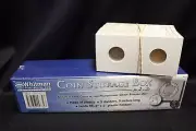 Whitman Coin Storage Plastic Box + 100 Flips 2x2 Holder SILVER DOLLAR 38.1mm
