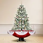Solight 190CM Christmas Tree with Umbrella Musical Snowing Artificial Home Party Xmas Decor Green