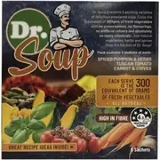 CELL-LOGIC Dr. Soup Mixed Sachets (3 Flavours) 30g x 6 Pack (contains: 2 each of Spiced Pumpkin & He