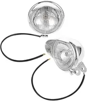 iplusmile 2pcs Retro Style Motorcycle Auxiliary Fog Lights Led Motorbike Driving Lamps Easy Install
