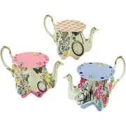 Talking Tables Alice In Wonderland Teapot Cupcake Stands (Pack of 6)