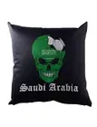Saudi Arabia Football Skull I Cushion Pillow Soccer Flag World Championship