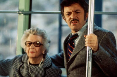 Ruth McDevitt John Astin in tv movie Skyway to Death 1974 Old Photo 5