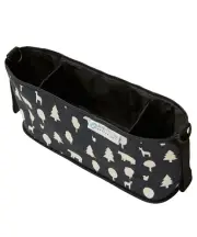 Keep Me Cosy™ Pram & Stroller Organiser, Cup Holder Caddy Bag - Woodland Friends