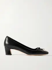 [Jimmy Choo] Jimmy Choo - Elme 45 Embellished Leather Pumps - Black - IT40 IT 40 Black