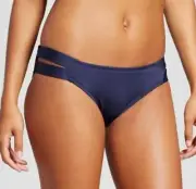 Mossimo Women's Nave Modern Double Strap BOTTOM ONLY Navy Blue Small or Medium