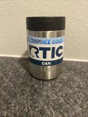 RTIC Insulated Stainless Steel Can Cooler, Fits 12oz Regular Cans, Stainless