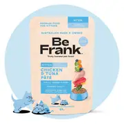 Be Frank Grain Free Kitten Chicken & Tuna Pate Wet Cat Food 85g 85g