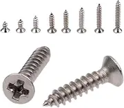 400X M3 Countersunk Head Screws Wood Panhead 304 Stainless Steel Self-Tapping Phillips Assorted Assortment Kit Drilling Cross SUS Furniture