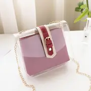 SSRGV Red Bags Women's Transparent Jelly Bags Foreign Trade Wholesale Shoulder Messenger Mobile Phone Small Bags Fashion Women's Bags