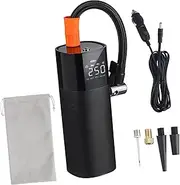 Alipis Portable Tire Air Compressor with Digital Display Tire Inflator for Cars Bikes and Inflation Real Pressure Monitoring Compact Design