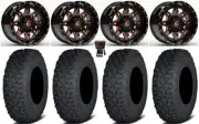 Fuel Lethal 14" Wheels Orange 30" Coyote Tires Polaris Ranger XP 9/1K