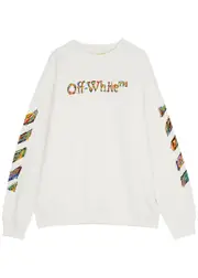 Off-white Kids Diag Logo Cotton Sweatshirt (12 Years) - 12YR (12 Years) 12YR (12 years)