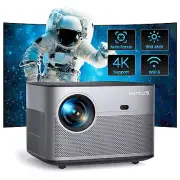 Projector with WiFi 6 and Bluetooth, Native 1080P& 4K Supported
